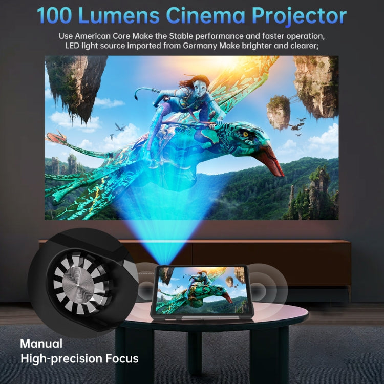 [HK Warehouse] Unihertz 8849 Tank Pad Rugged Tablet PC & Projector, 16GB+512GB, 10.95 inch Android 14 Dimensity 8200 Octa Core 5G Network, EU Plug (Black)