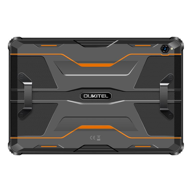 [HK Warehouse] OUKITEL RT9 4G Network IP68/IP69K Rugged Tablet, 6GB+256GB, 10.1 inch Android 14 Unisoc T606 Octa-Core Support Dual SIM, EU Plug (Orange)