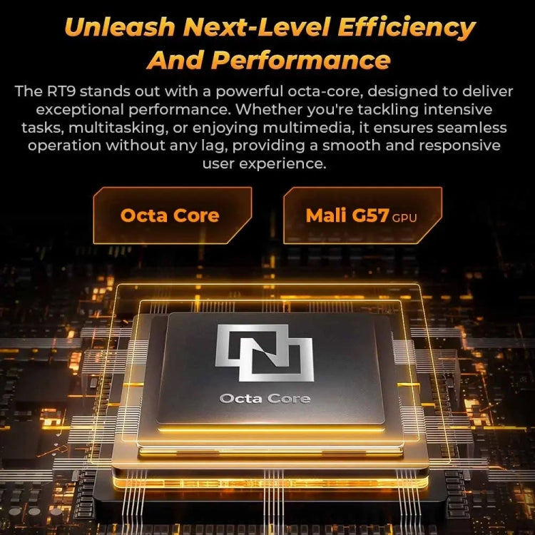 [HK Warehouse] OUKITEL RT9 4G Network IP68/IP69K Rugged Tablet, 6GB+256GB, 10.1 inch Android 14 Unisoc T606 Octa-Core Support Dual SIM, EU Plug (Orange)