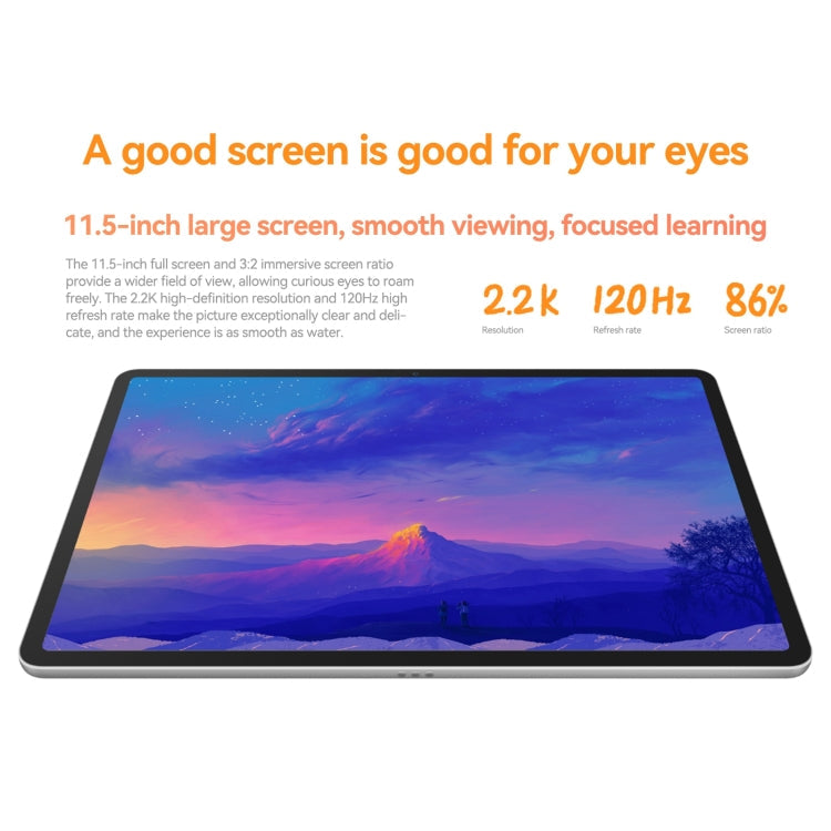 HUAWEI MatePad 11.5 2024, WiFi 8GB+256GB 120Hz HarmonyOS 4.2 Histen 9.0 Hisilicon Kirin 8000 (Grey)