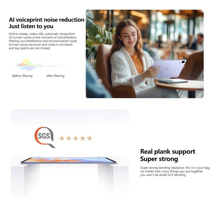 Honor Pad V9 WiFi Tablet PC, 11.5 inch 12GB+256GB MagicOS 9.0 Dimensity 8350 Ultra Octa Core (White)