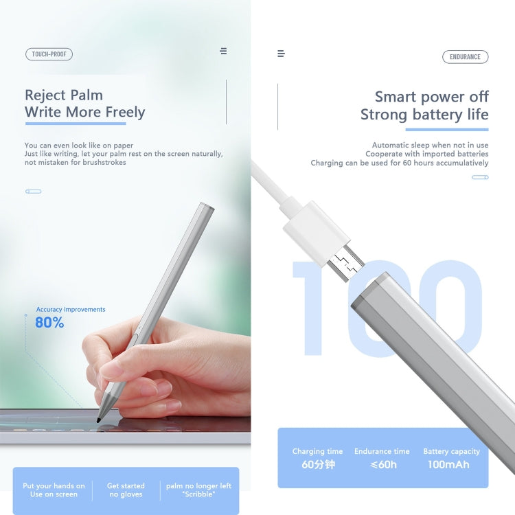 WR18 4096 Micro USB Pressure-Sensitive Stylus Pen, WR18