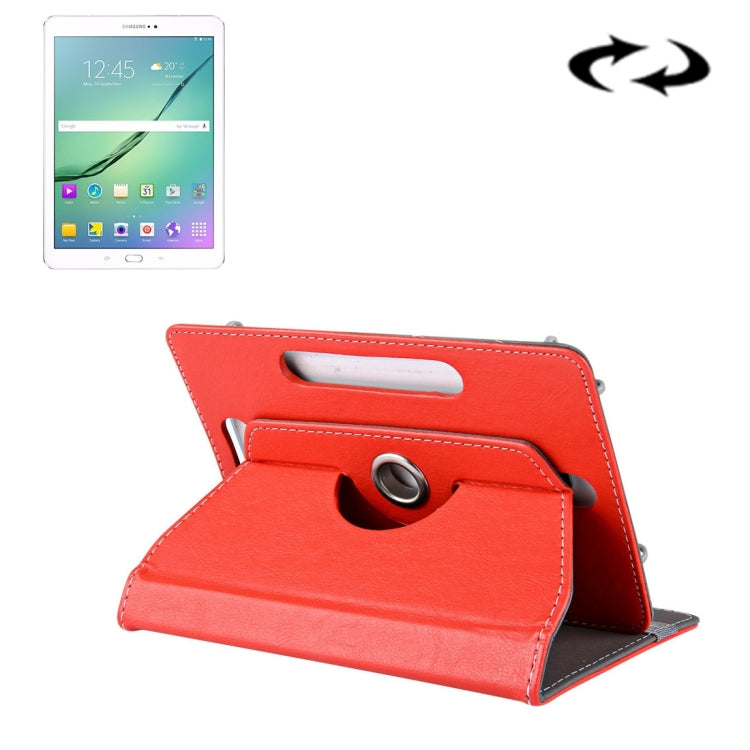 10 inch Tablets Leather Case Crazy Horse Texture 360 Degrees Rotation Protective Case Shell with Holder for Asus ZenPad 10 Z300C, Huawei MediaPad M2 10.0-A01W, Cube IWORK10, 10 inch White, 10 inch Black, 10 inch Red, 10 inch Blue, 10 inch Magenta      ...