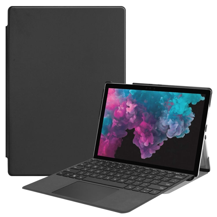Custer Texture Horizontal Flip PU Leather Case for Microsoft Surface Pro 4 / 5 / 6 / 7 12.3 inch, with Holder & Pen Slot