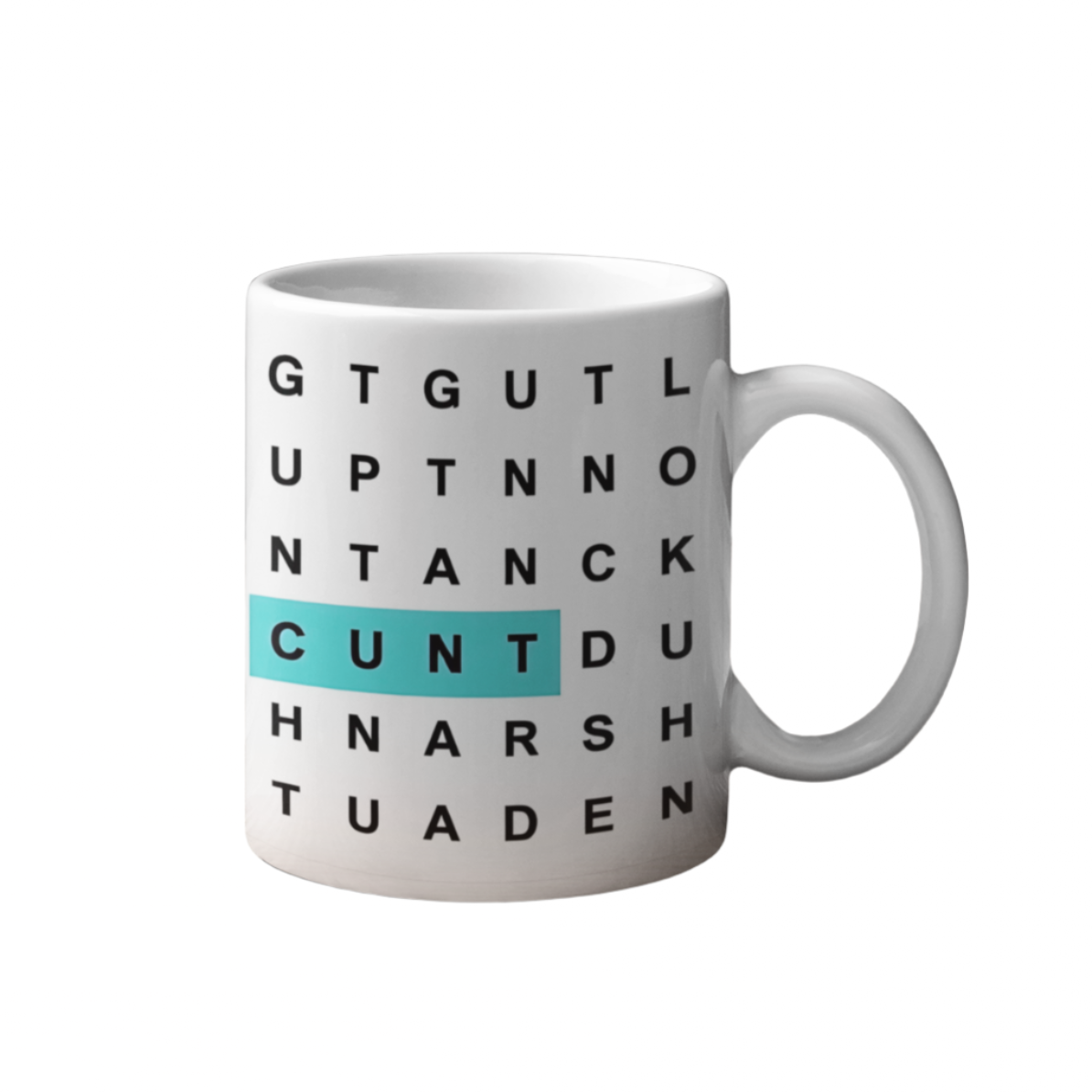 Word Search CUNT Mug
