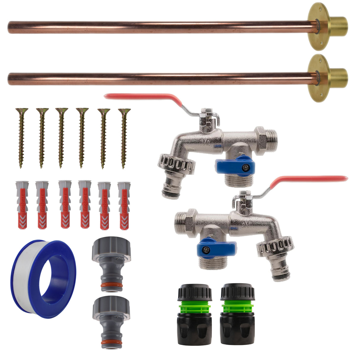 Double Lever Tap BASIC Connection Kit x2
