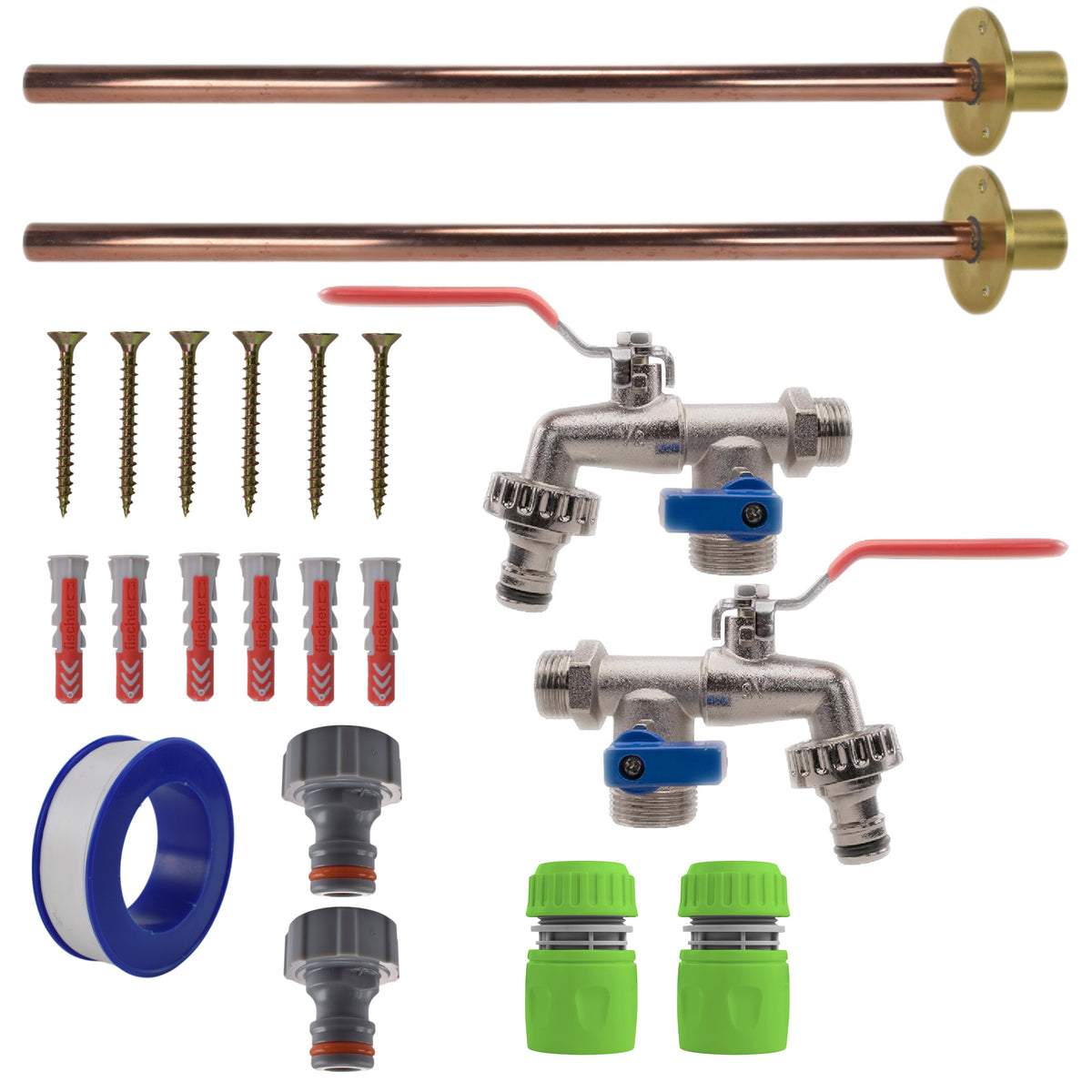 Double Lever Tap BASIC Connection Kit x2