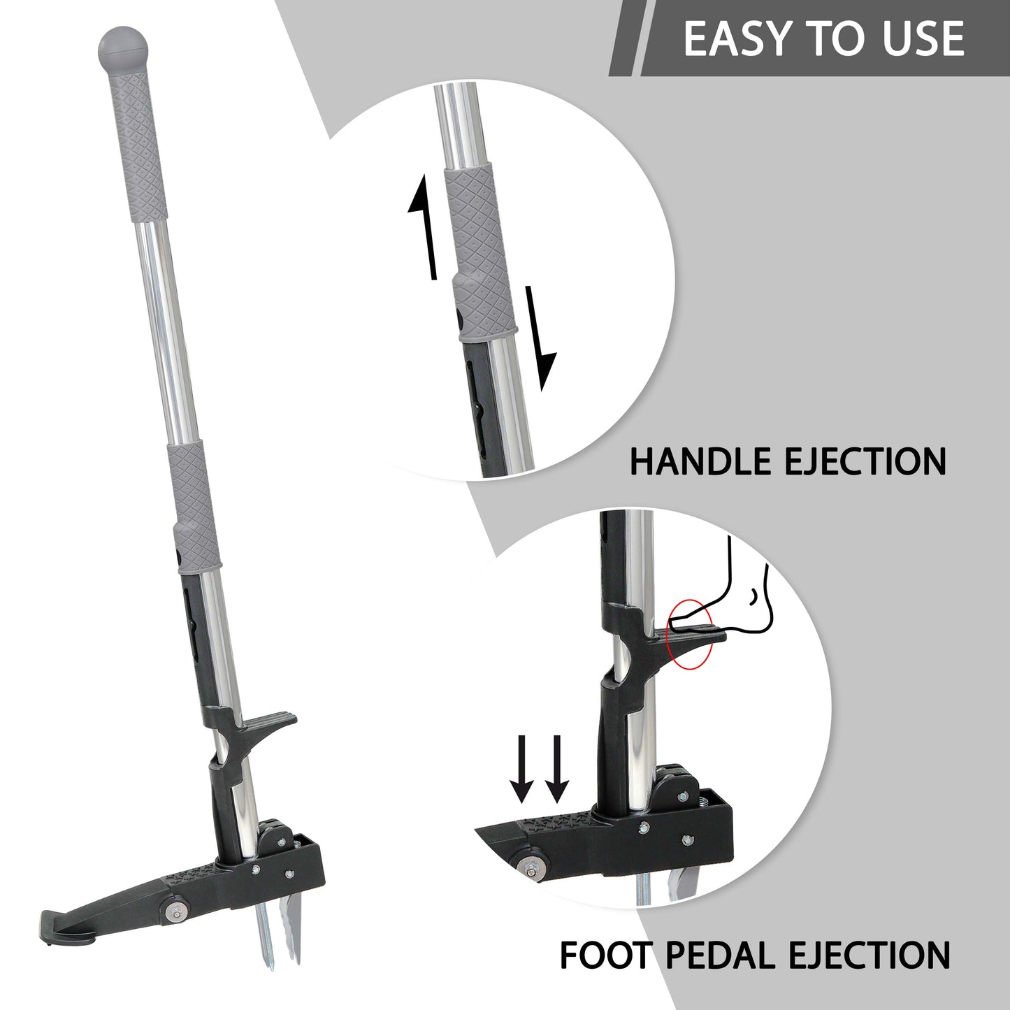 Weed Puller Weeder Tool with 4 Claws