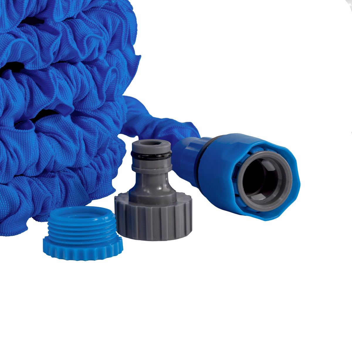 Expanding Trick Hose 5m - 15m Blue