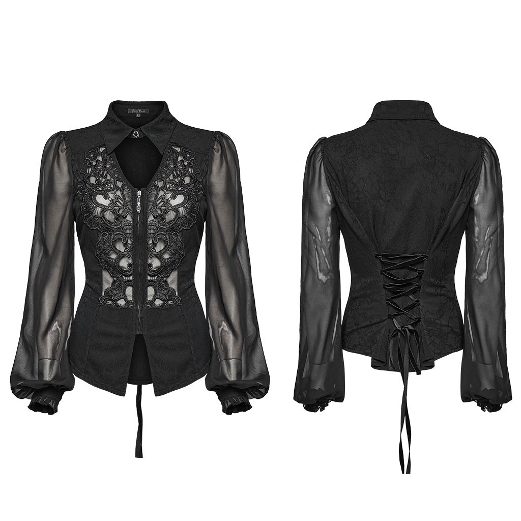 Punk Rave Cimarron Gothic Keyhole Shirt