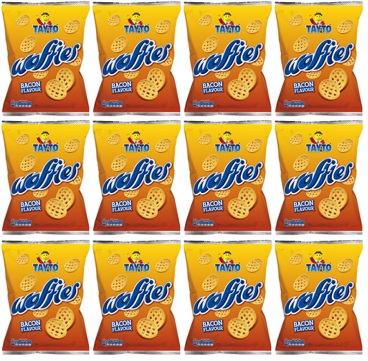 12 x Tayto Waffles Bacon Flavour 100G