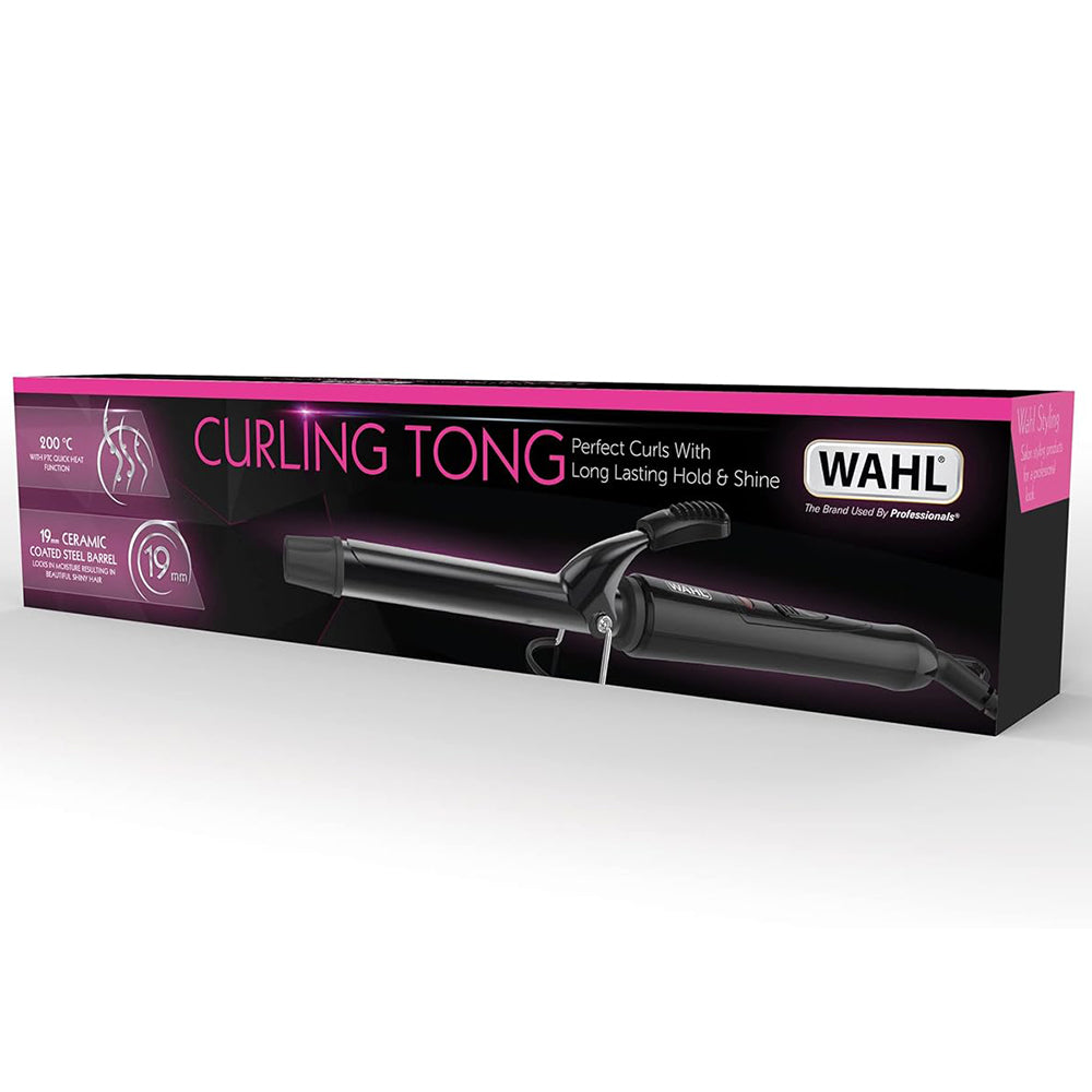 Wahl Professional 19mm Curling Tong for Defined, Long-Lasting Curls & Volume