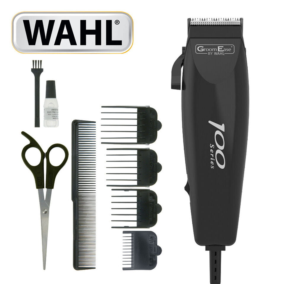 Wahl 10-Piece 100 Series Corded Hair Clipper Kit for Easy Home Haircuts & Grooming