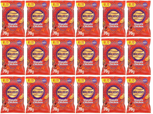 18 x Walkers Masala Chicken - 70GM