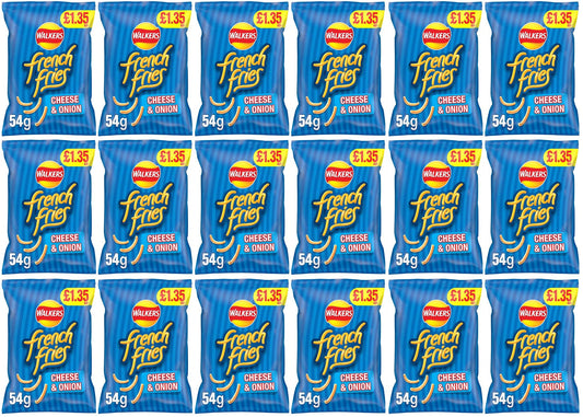18 x Walkers French Fries Cheese & Onion - 54GM