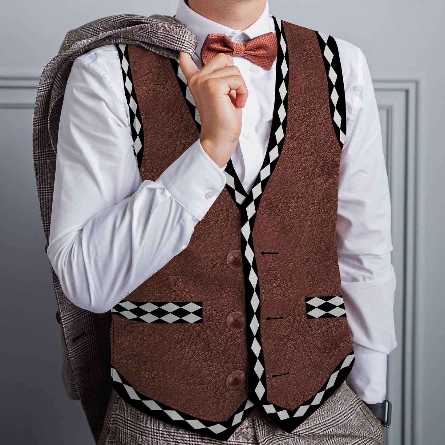Warriors Biker - Novelty Costume Fancy Dress Waistcoat ( 4 sizes available )