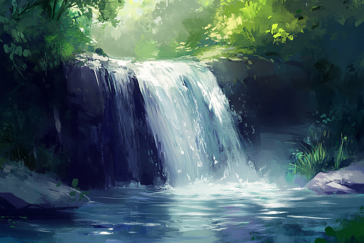 Waterfall Whispers Blanket