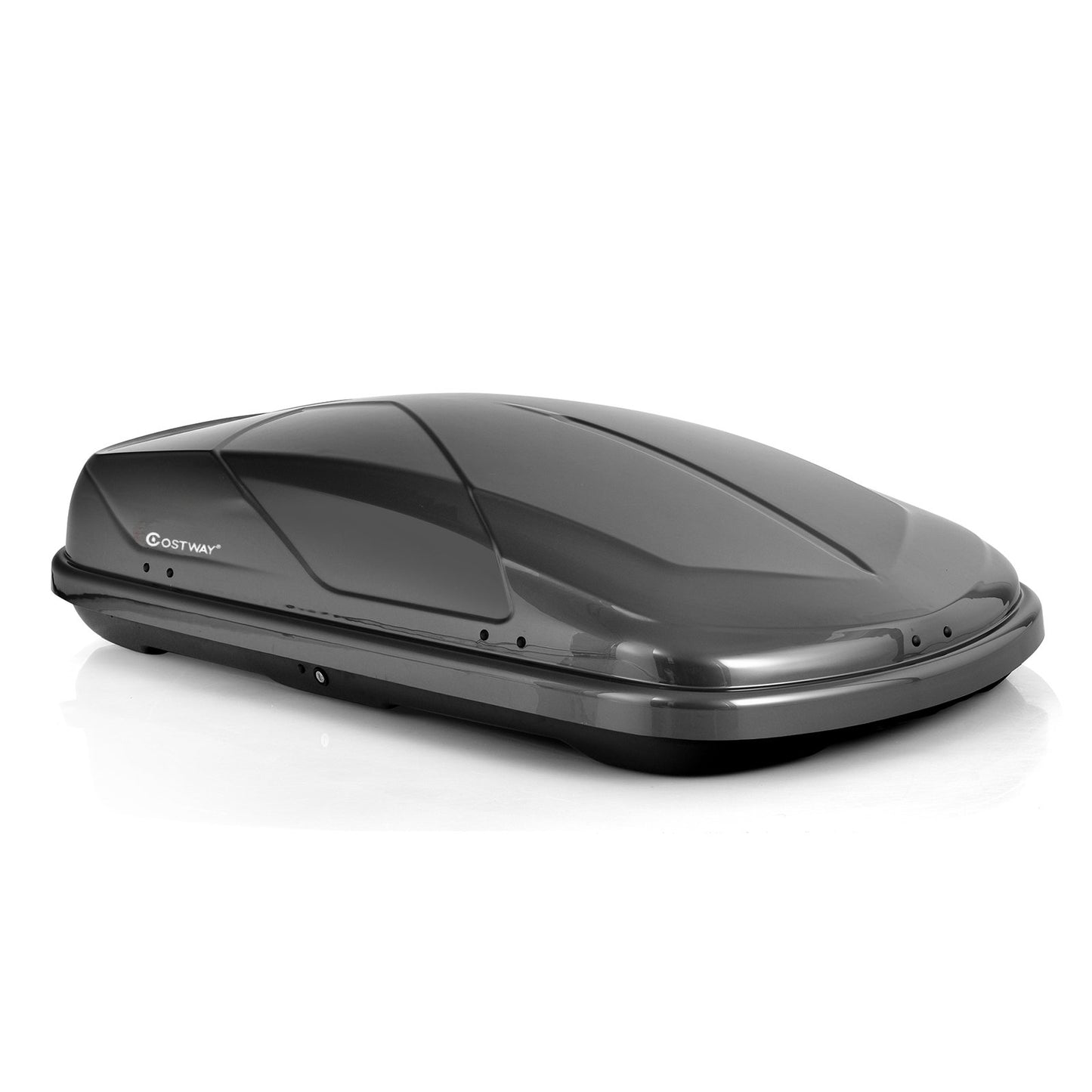 400L Car Rooftop Cargo Box with Security Keys and Dual Side Opening-Black