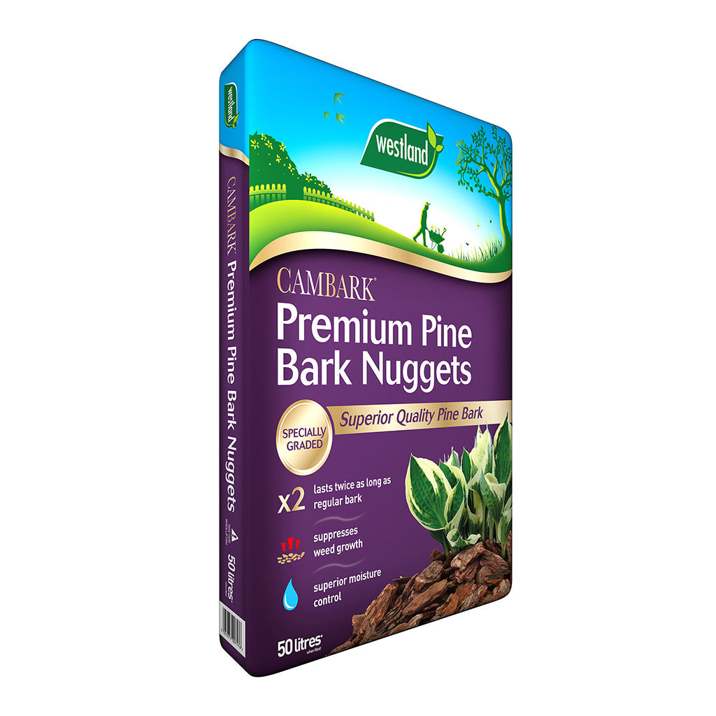 45 x Premium Pine Bark Nuggets 50L