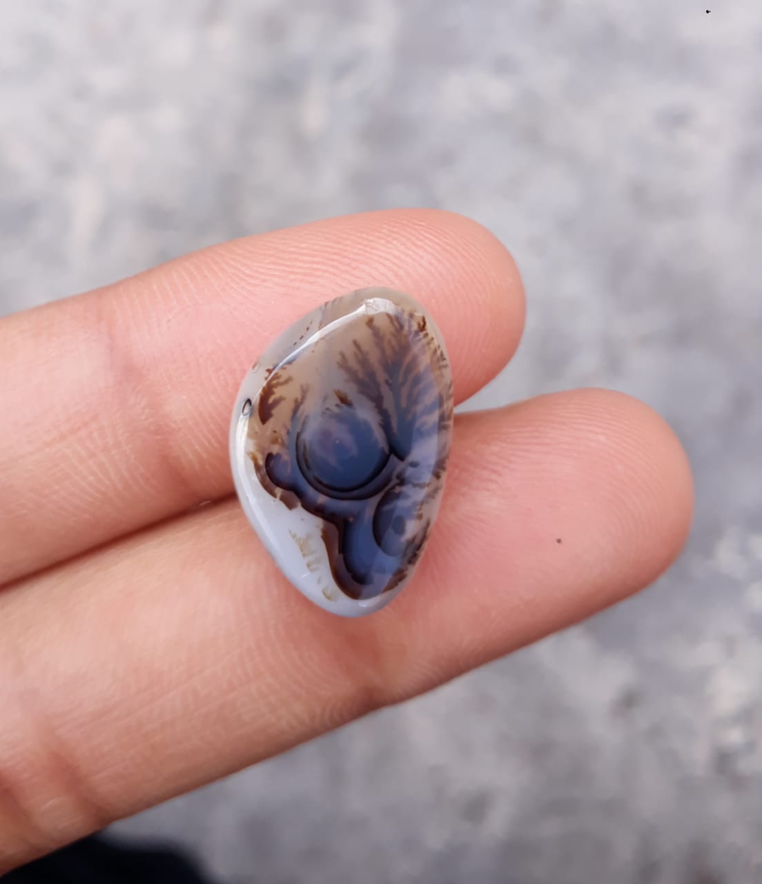 Freeform dendritic agate (Cabochon)