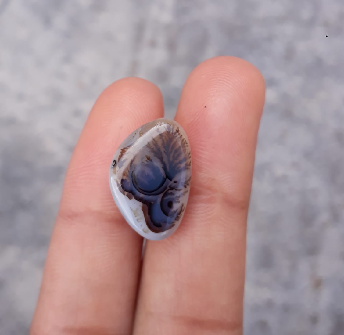 Freeform dendritic agate (Cabochon)