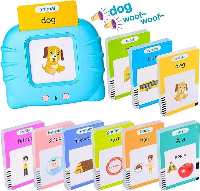 Kitten Pure English Children's Puzzle Card Machine-Blue/pink