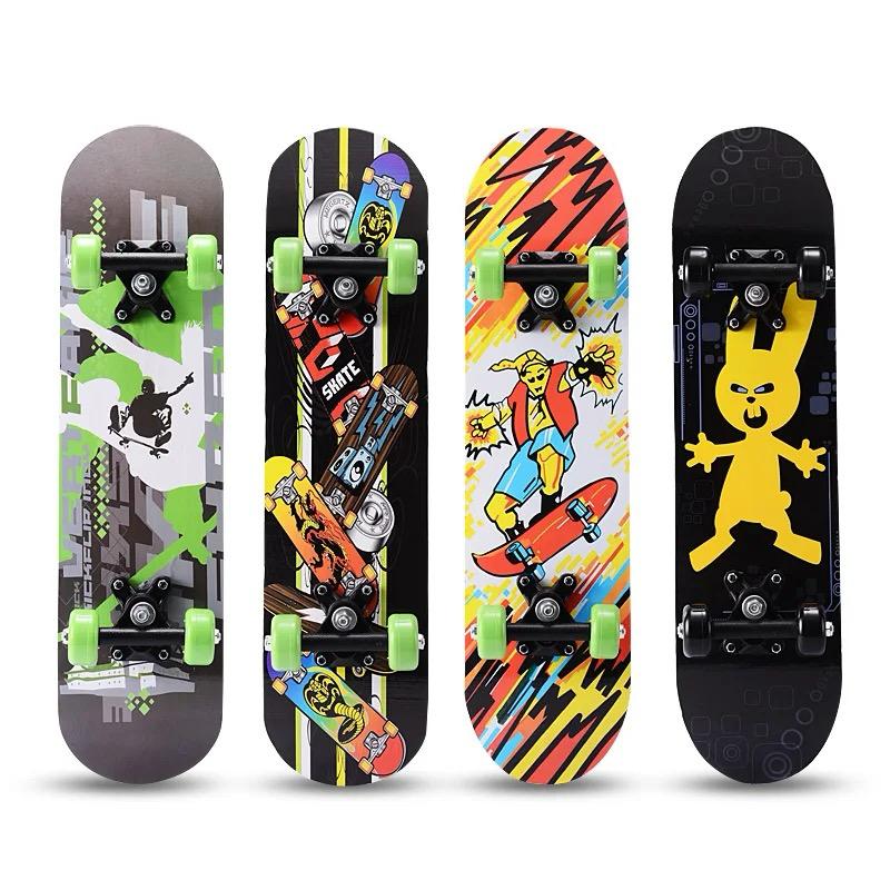 80cm WOODEN SKATE BOARD, MIX DESIGNS