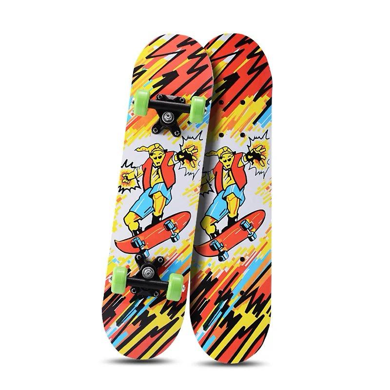 80cm WOODEN SKATE BOARD, MIX DESIGNS