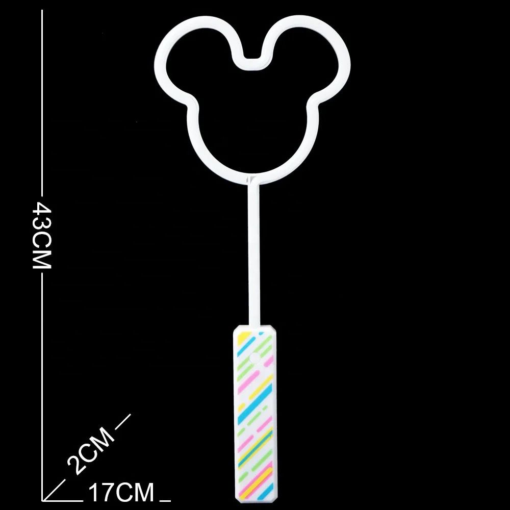 Mouse neon solid color flash stick
