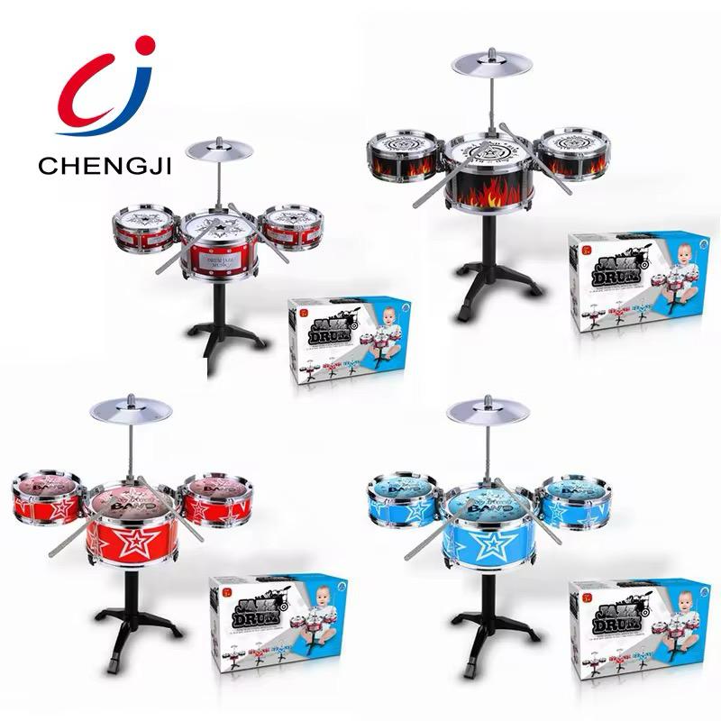 Musical instrument jazz drum three drum set