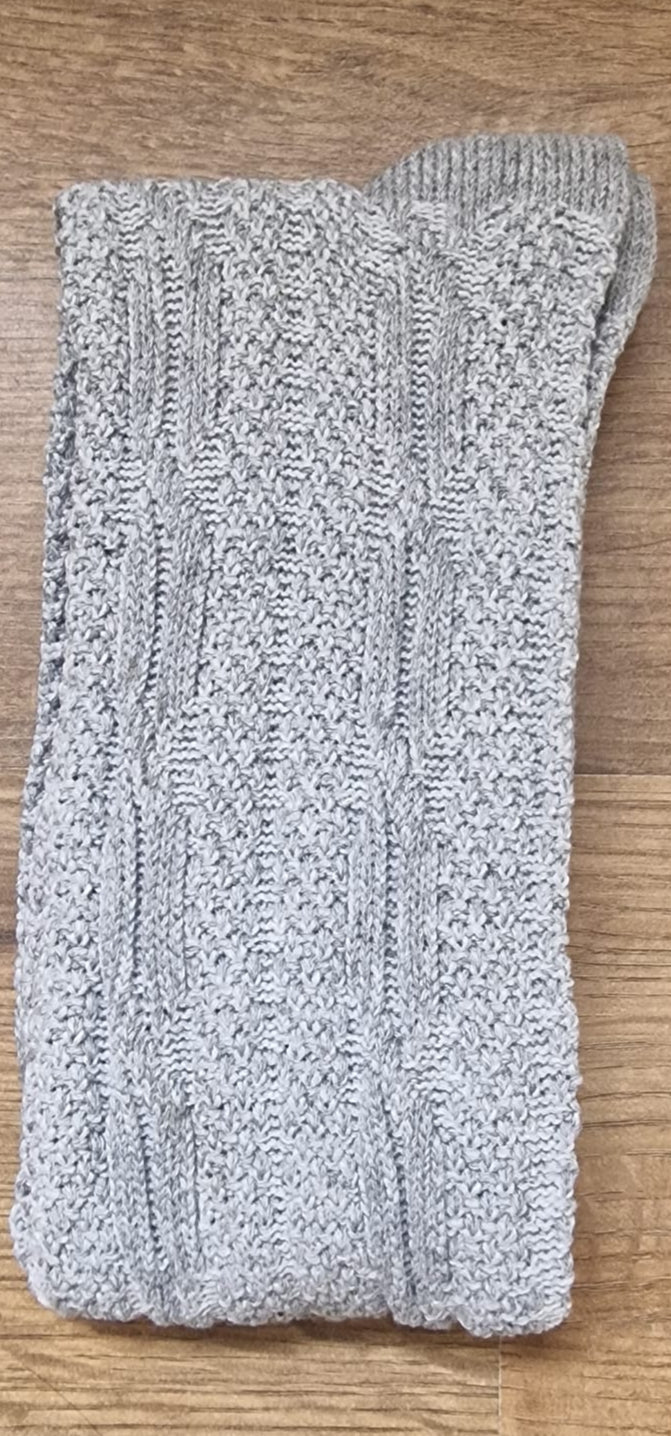 Grey Bavarian Socks Classic Oktoberfest Costume Lederhosen Cotton Socks German Outfit Socks