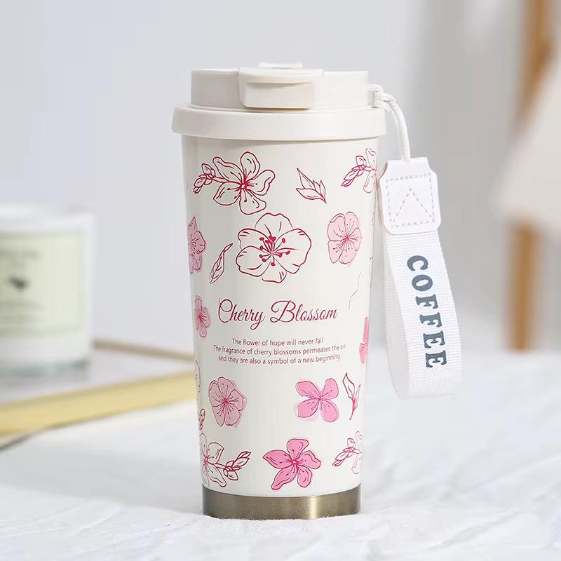 500ml Lily of the Valley Insulated Mug