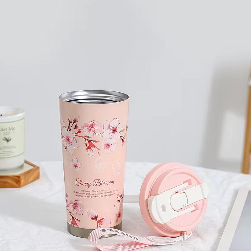 500ml Lily of the Valley Insulated Mug