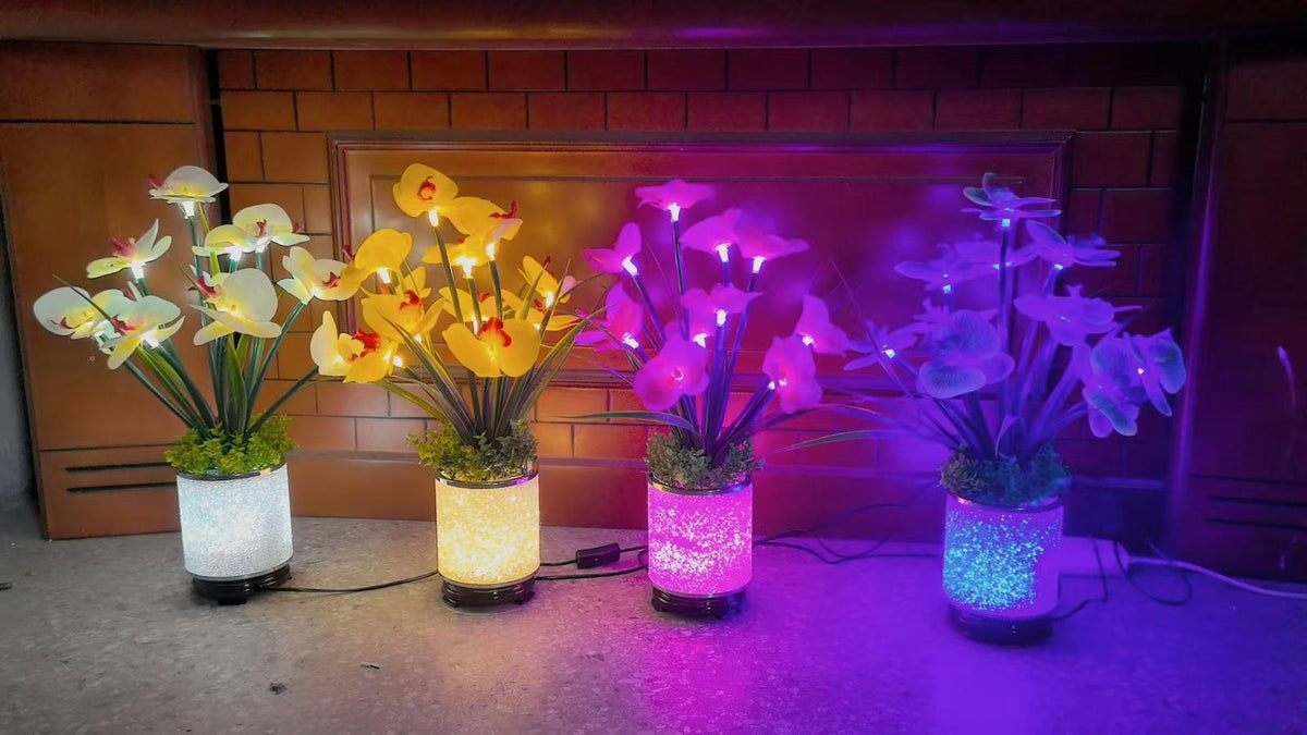 Decorative table lamp flower-like design 60cm, 5L