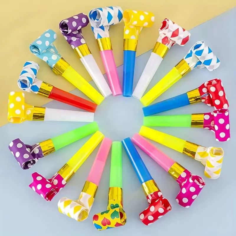 12pack English birthday celebration blowing dragon 6pc