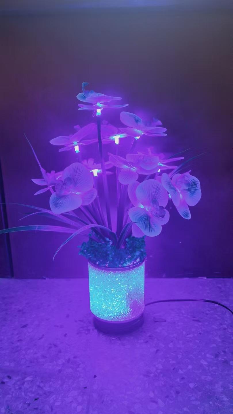 Decorative table lamp flower-like design 60cm, 5L