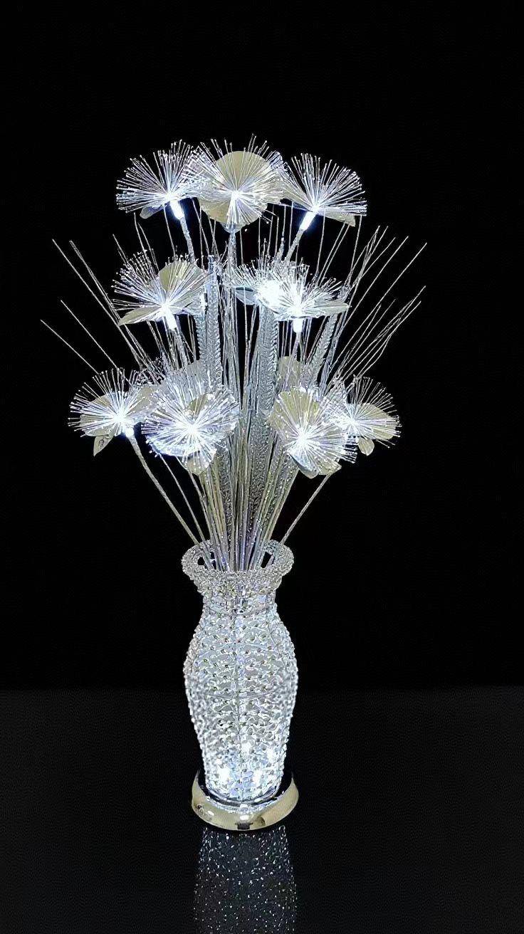Decorative table lamp flower-like design