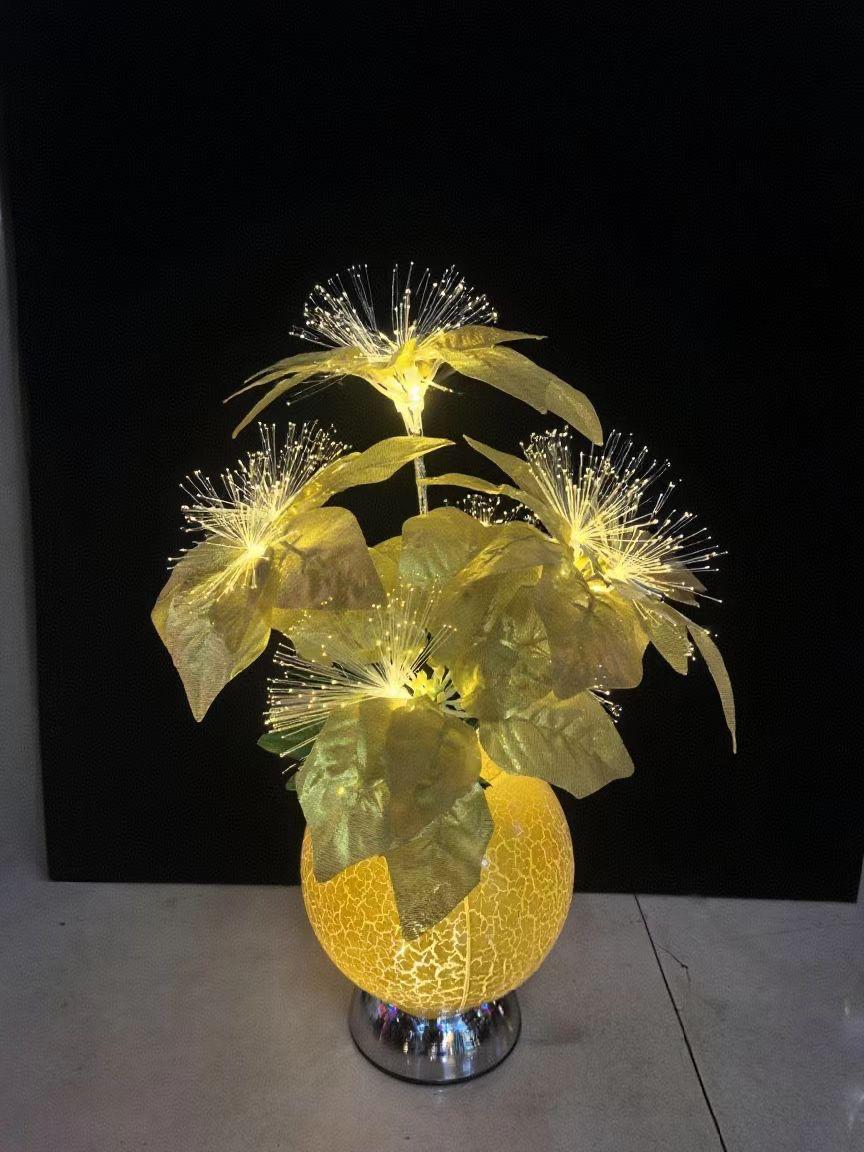 Decorative table lamp flower-like design 40cm,9L