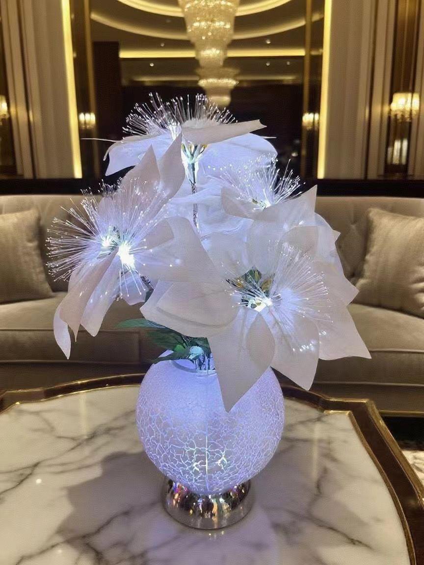 Decorative table lamp flower-like design 40cm,9L
