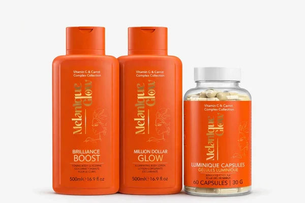 Melanique Glow Glow Boost & Capsule Radiance-Boosting & Anti-Ageing Face Serum for All Skin Types 30ml