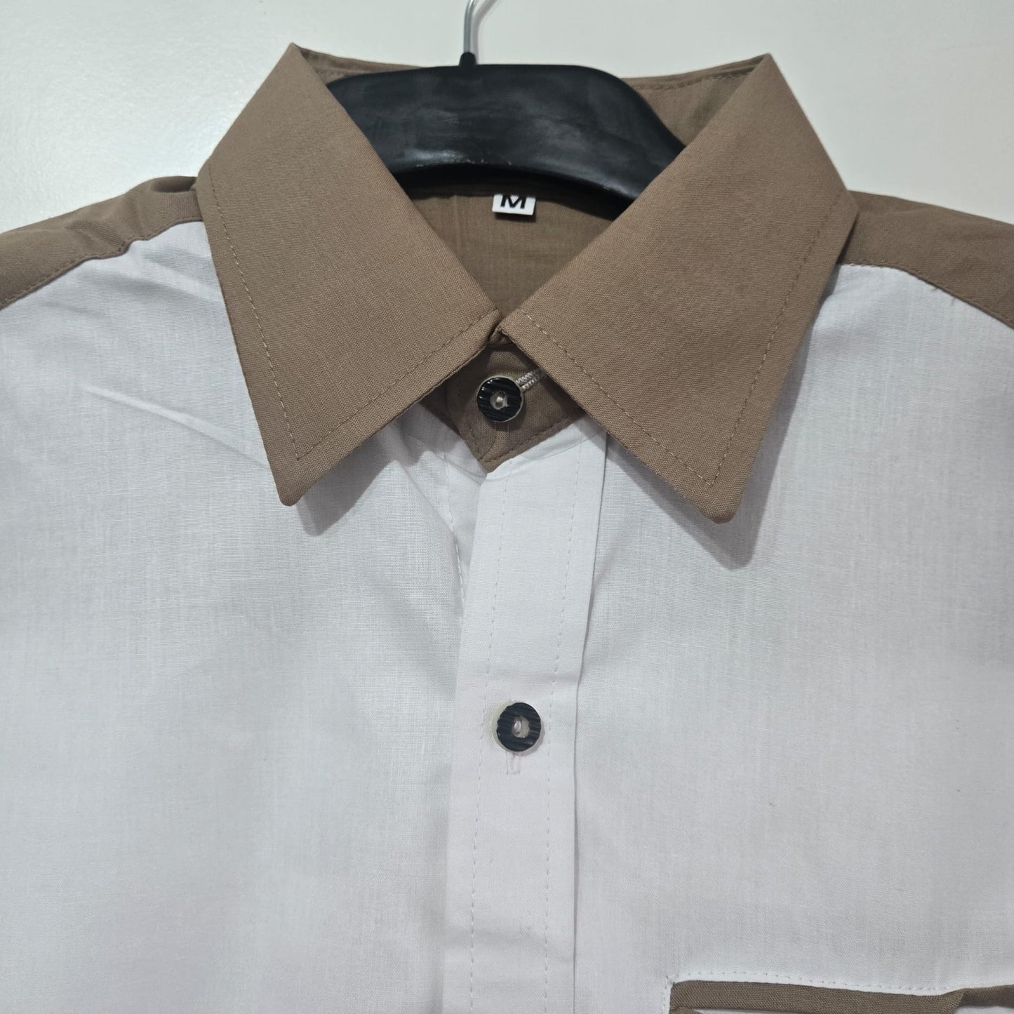 Bavarian Shirt – White Checkered Embroidery Full-Sleeve Men’s Costume