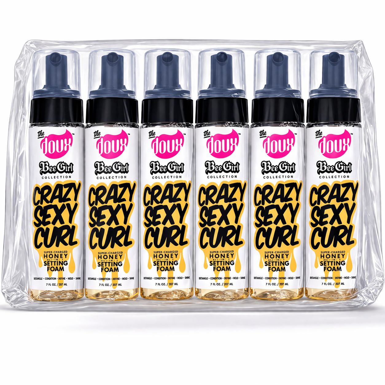 Crazy Sexy Curl Honey Foam Bundle (3/6/9 Pack) 7.5 oz