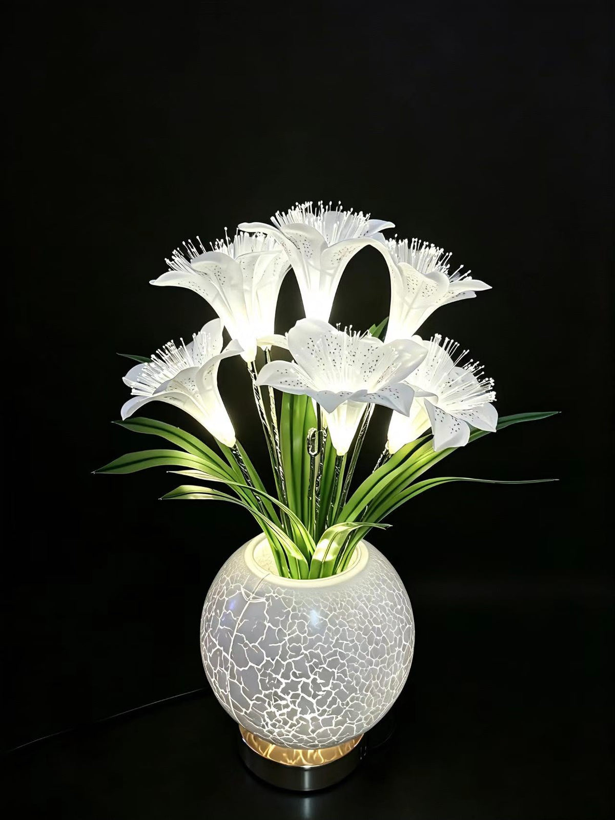 Decorative table lamp flower-like design 40cm,9L