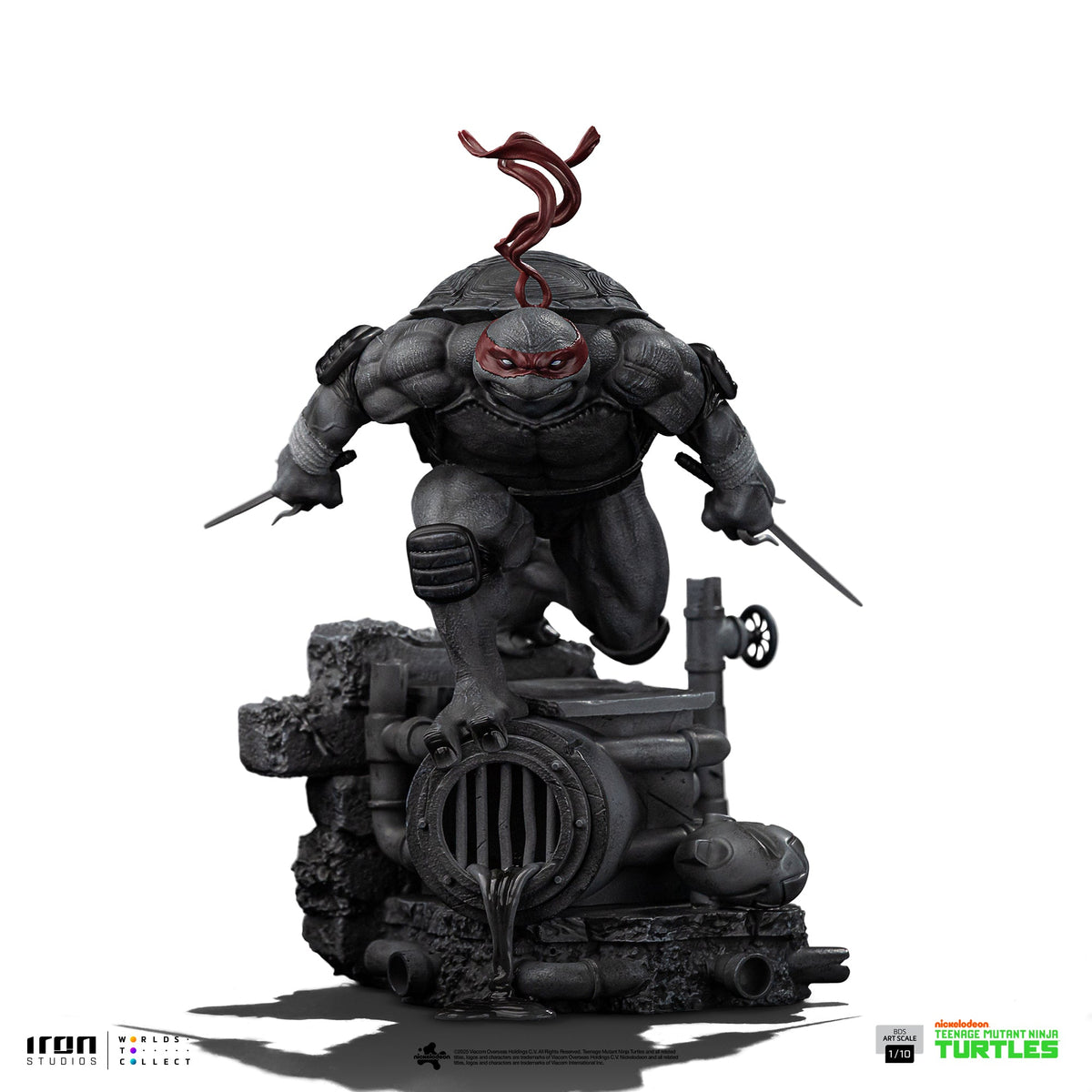 Statue Raphael (Black and White Variant) - Teenage Mutant Ninja Turtles - BDS Art Scale 1/10 - Iron Studios
