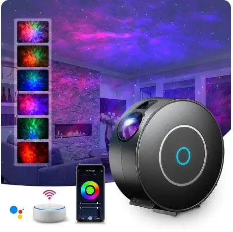 Smart WiFi Night Light Projector - Voice Control & APP Adjustable Galaxy Light
