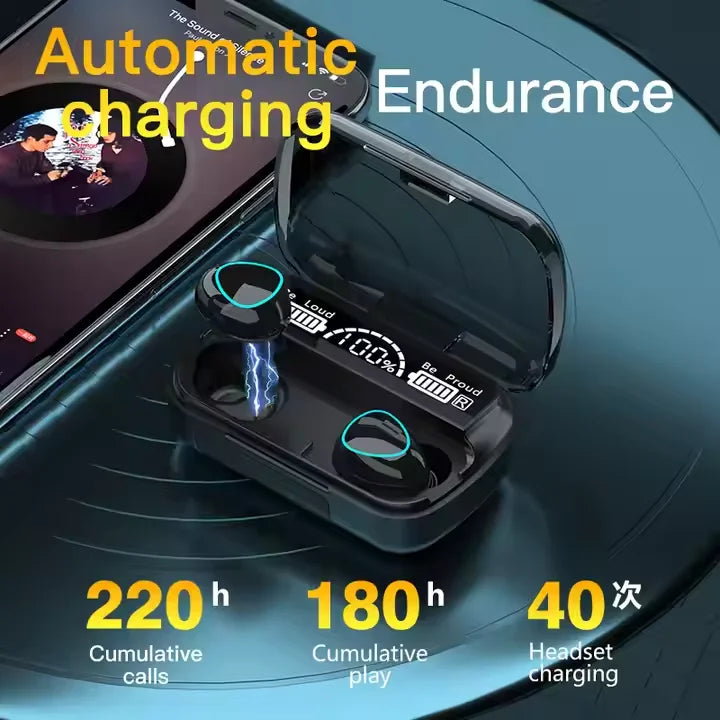 Wireless Earbuds Bluetooth Headphones with Power Bank - High Quality Sound, Sports, Music & Gaming Earphones
