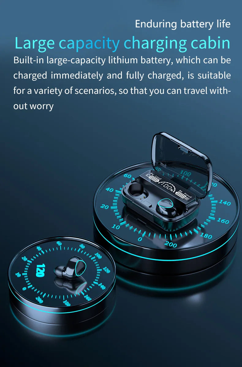 Wireless Earbuds Bluetooth Headphones with Power Bank - High Quality Sound, Sports, Music & Gaming Earphones