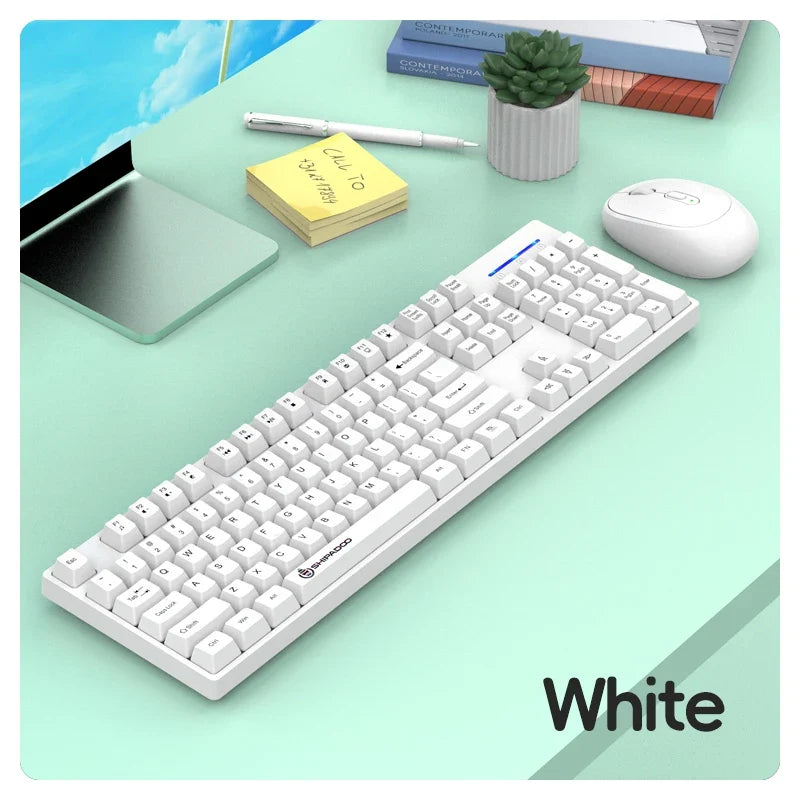 Wireless Keyboard and Mouse Combo Set 2.4G for Laptop & Desktop Computer Gaming