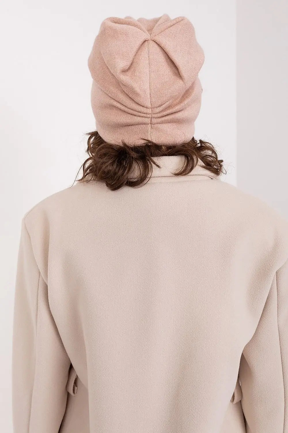 Women's Warm Winter Hat – Smooth Knit with Side Appliqué