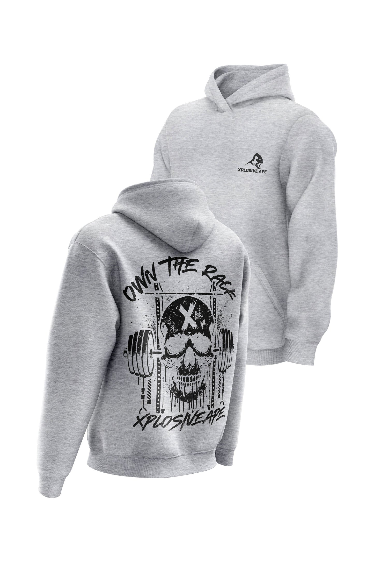 XAPE Wracked Hoodie - Heather Grey